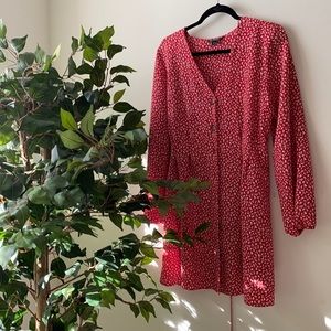ASOS Red Floral Dress